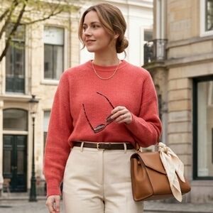 NWT Scotch & Soda XS Quiet Luxury Modern Contemporary Spring Ribbed Sweater